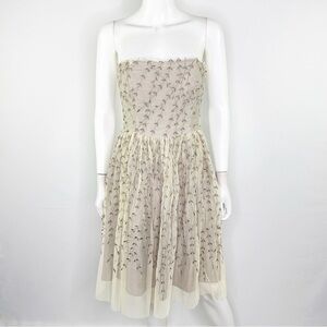 Project Alabama Strapless Boston Ivy Mesh Dress Size 2 Balletcore Fairycore